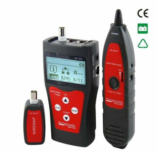 W-Star Tester UTP a BNC káblov WSNF300, rozbliká port, zobrazí mapu siete