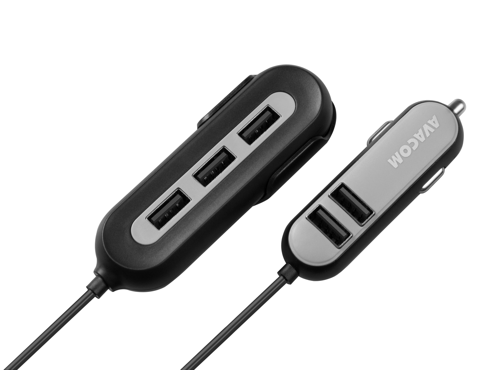 AVACOM CarHUB nabíjačka do auta 5x USB výstup, čierna 