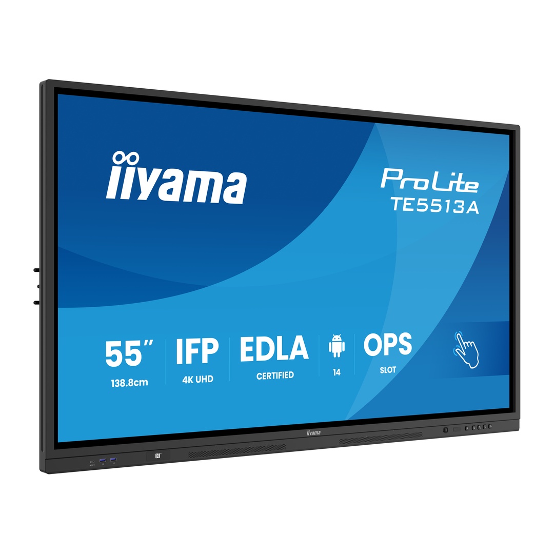 55" iiyama TE5513A-B3AG: IPS, 4K, 40P, EDLÁ 