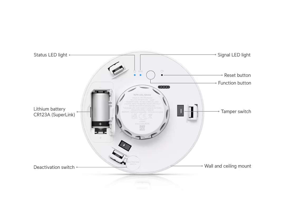 Ubiquiti USL-Smoke, UniFi Protect Smoke and CO Alarm 
