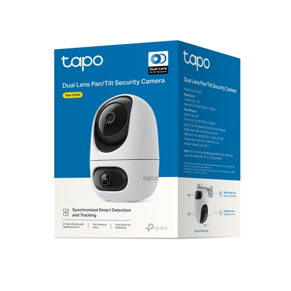 Tapo C245D Dual Lens Pan/ Tilt Security Camera 