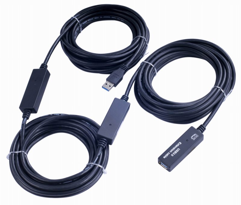 PremiumCord USB 3.0 repeater a predlž. kábel 15m