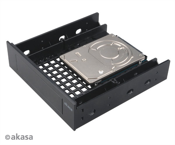 AKASA 3.5"/ SSD/ HDD adaptér do 5, 25" pozície 