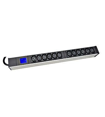 PDU IT METER, integr.merenie, 12x C13, Al, 19