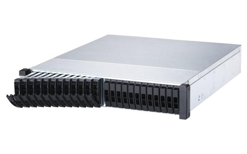 QNAP ES2486dc-2142IT-128G (all-flash ZFS NAS, duálny radič, 2x Xeon, 2x 64GB RAM, 24x 2, 5" SAS) 