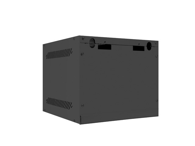Nástenný rack 10"" 4U 280x310mm čierny flat pack 