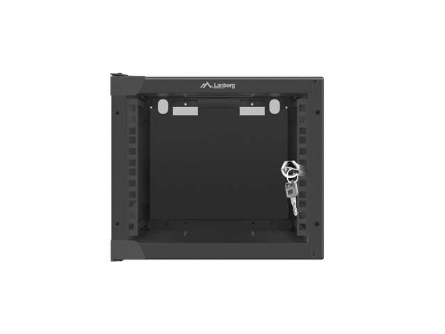 Nástenný rack 10"" 4U 280x310mm čierny flat pack