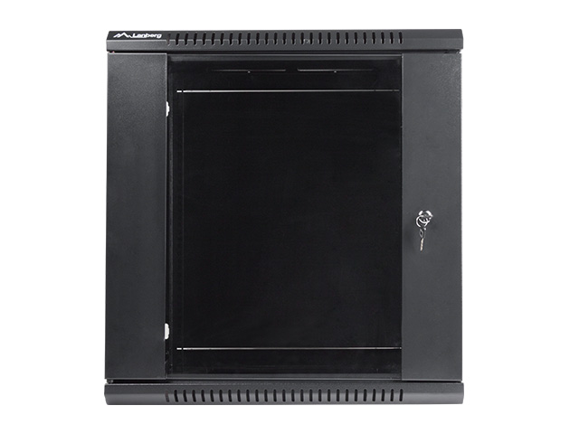 Nástenný rack 19"" 12U 600X450mm čierny flat pack 