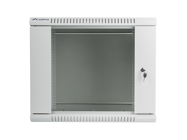 Nástenný rack 19"" 9U 600X450mm sivý flat pack 