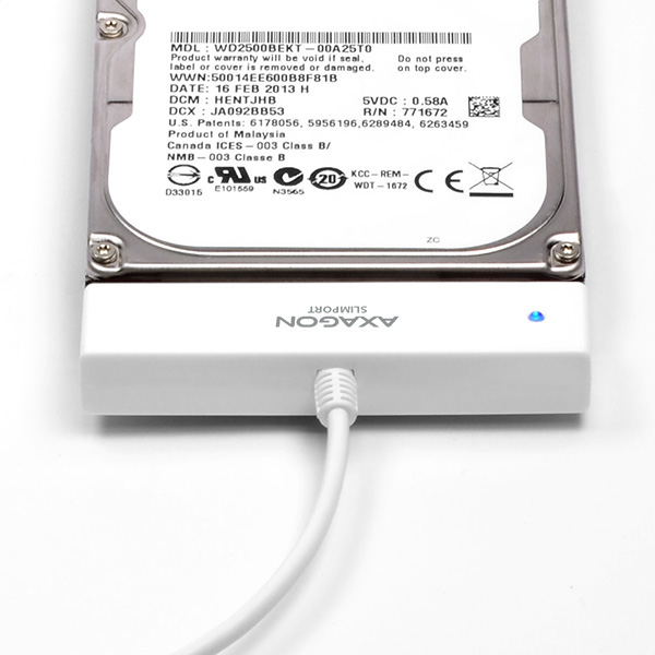 AXAGON ADSA-1S, USB2.0 - SATA HDD/ SSD adaptér vr. 2.5" púzdra 