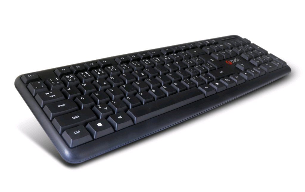 C-TECH KB-102/ Drôtová USB/ CZ- SK layout/ Čierna