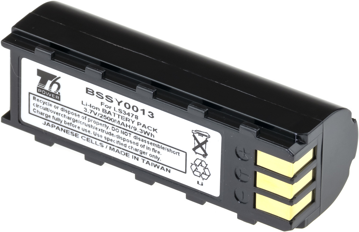 Batéria T6 Power pre Symbol Motorola Zebra LS3478, LS3578, DS3478, DS3578, 2500mAh, 9, 3Wh, Li-ion
