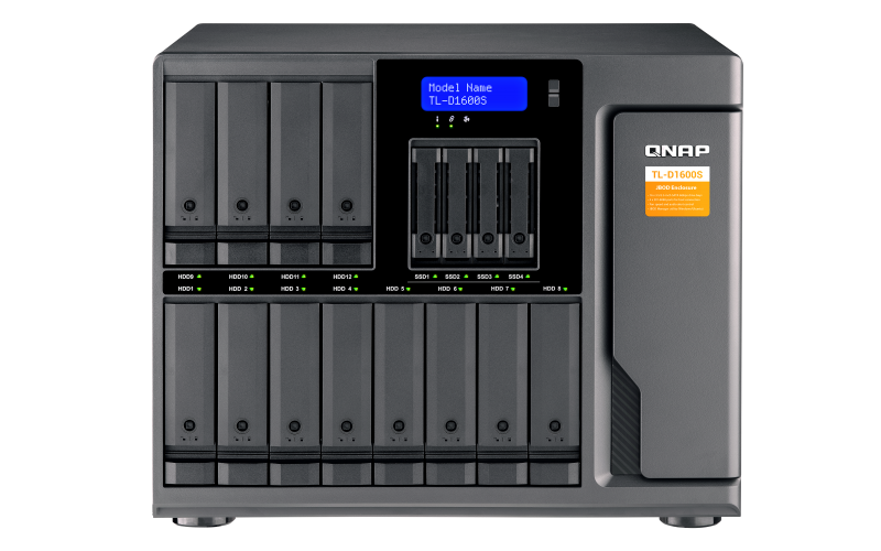 QNAP TL-D1600S - úložná jednotka JBOD SATA (12x SATA + 4x 2, 5
