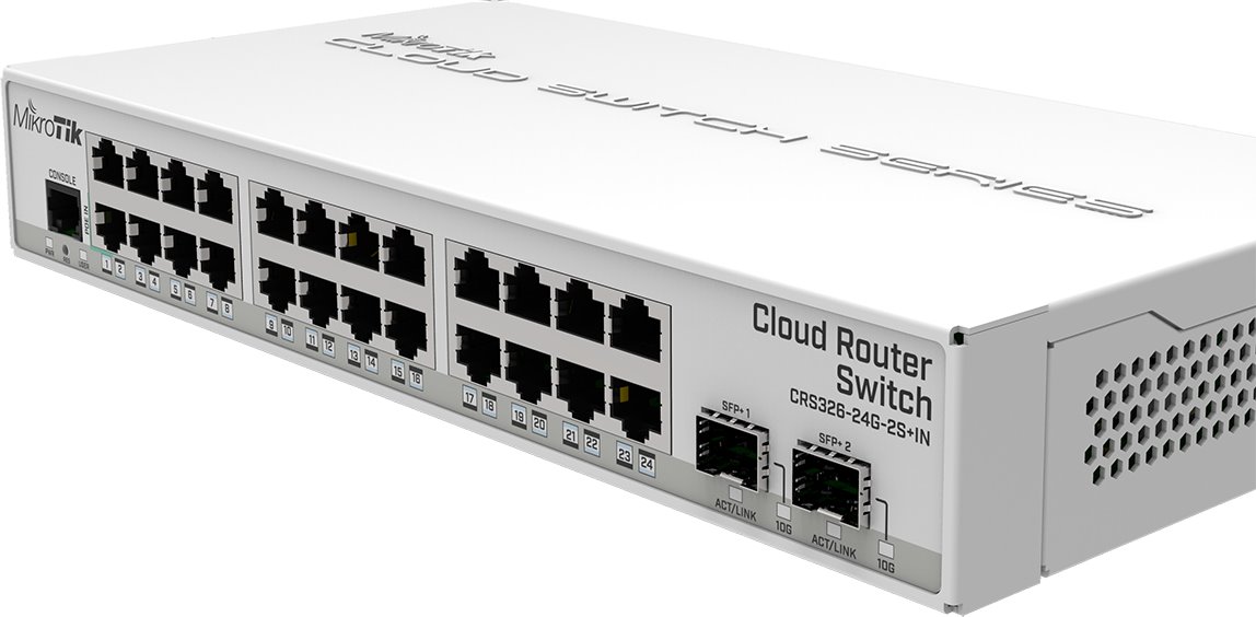 MikroTik CRS326-24G-2S+IN, 24port GB cloud router switch 
