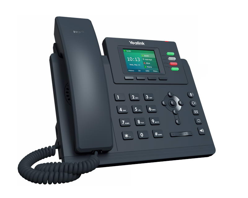 Yealink SIP-T33G SIP telefón, PoE, 2, 4" 320x240 farebný LCD, 4 x SIP úč., GigE 
