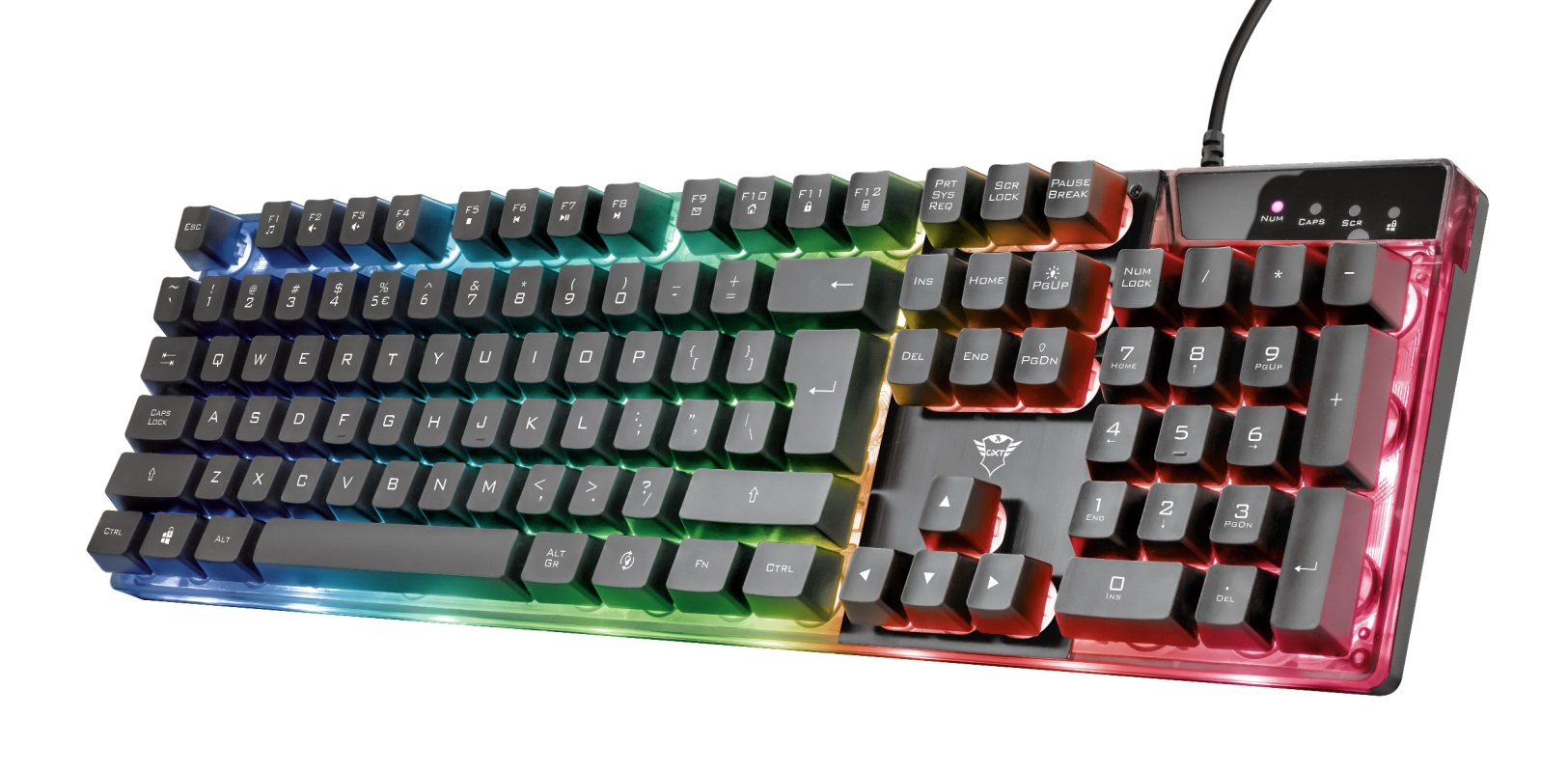 TRUST GXT 835 Azor/ Drôtová USB/ CZ- SK layout/ Čierna 