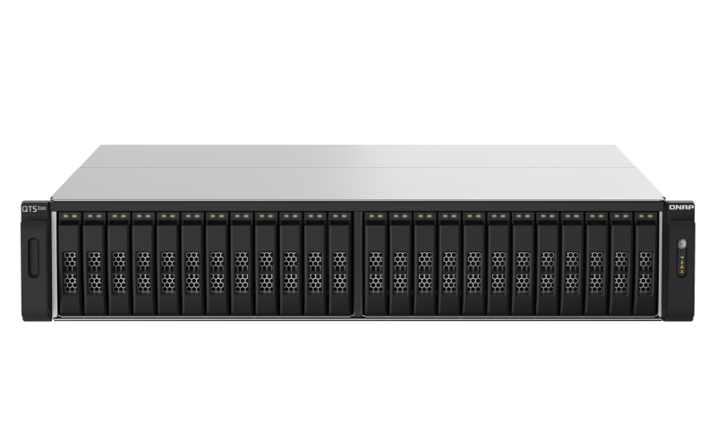 QNAP TS-h2490FU-7302P-128G (EPYC 3, 3 GHz, ZFS, 128 GB ECC RAM, 24 x 2, 5" U.2, 2 x 2, 5 GbE, 4 x 25 GbE) 