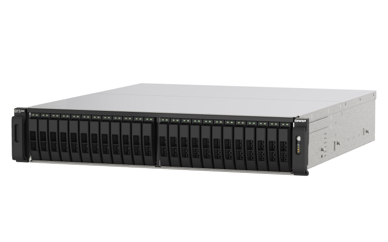 QNAP TS-h2490FU-7302P-128G (EPYC 3, 3 GHz, ZFS, 128 GB ECC RAM, 24 x 2, 5