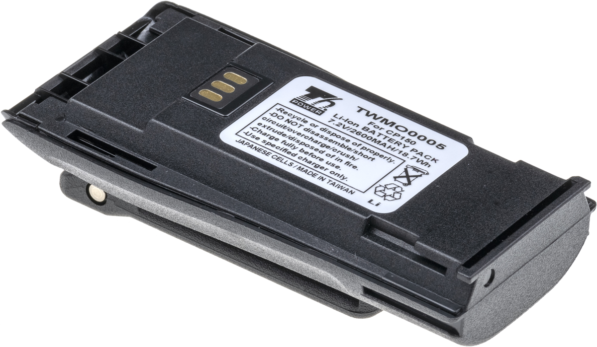 Batéria T6 Power pre Motorola CP040, CP150, CP250, Li-ion, 2600mAh, 18, 7Wh