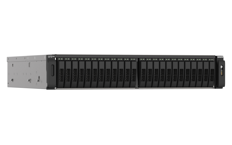 QNAP TS-h2490FU-7232P-256G (EPYC 3, 2 GHz, ZFS, 256 GB ECC RAM, 24 x 2, 5" U.2, 2 x 2, 5 GbE, 4 x 25 GbE) 