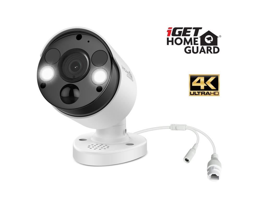 iGET HGNVK936CAM - UltraHD 4K PoE IP kamera, SMART detekcia, IP66, zvuk, nočný prísvit 40m, ONVIF 2.6