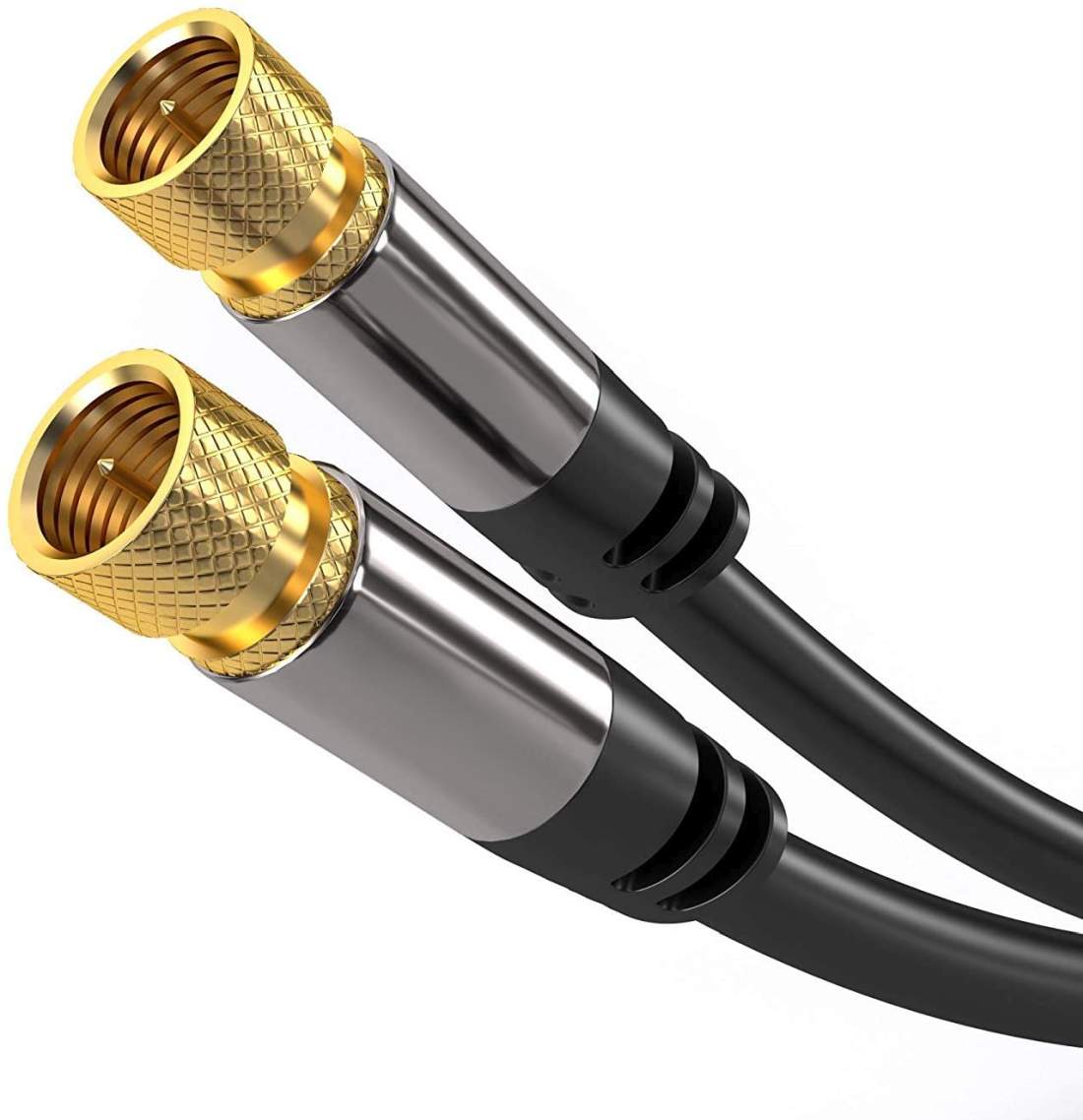 PremiumCord Satelitný antenný HQ kábel F male - F male (135 dB) 4x tienený 3m