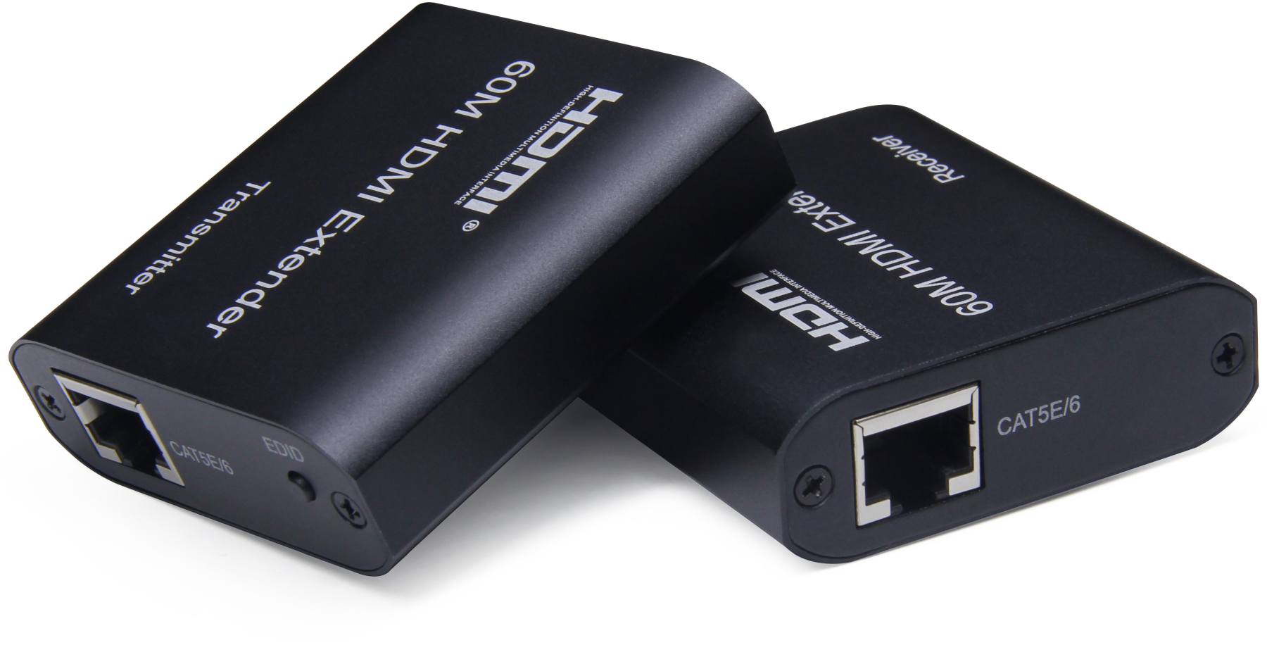 PremiumCord HDMI extender na 60m FULL HD 1080p cez jeden kábel Cat5e/ 6/ 6a/ 7, EDID nastavenia
