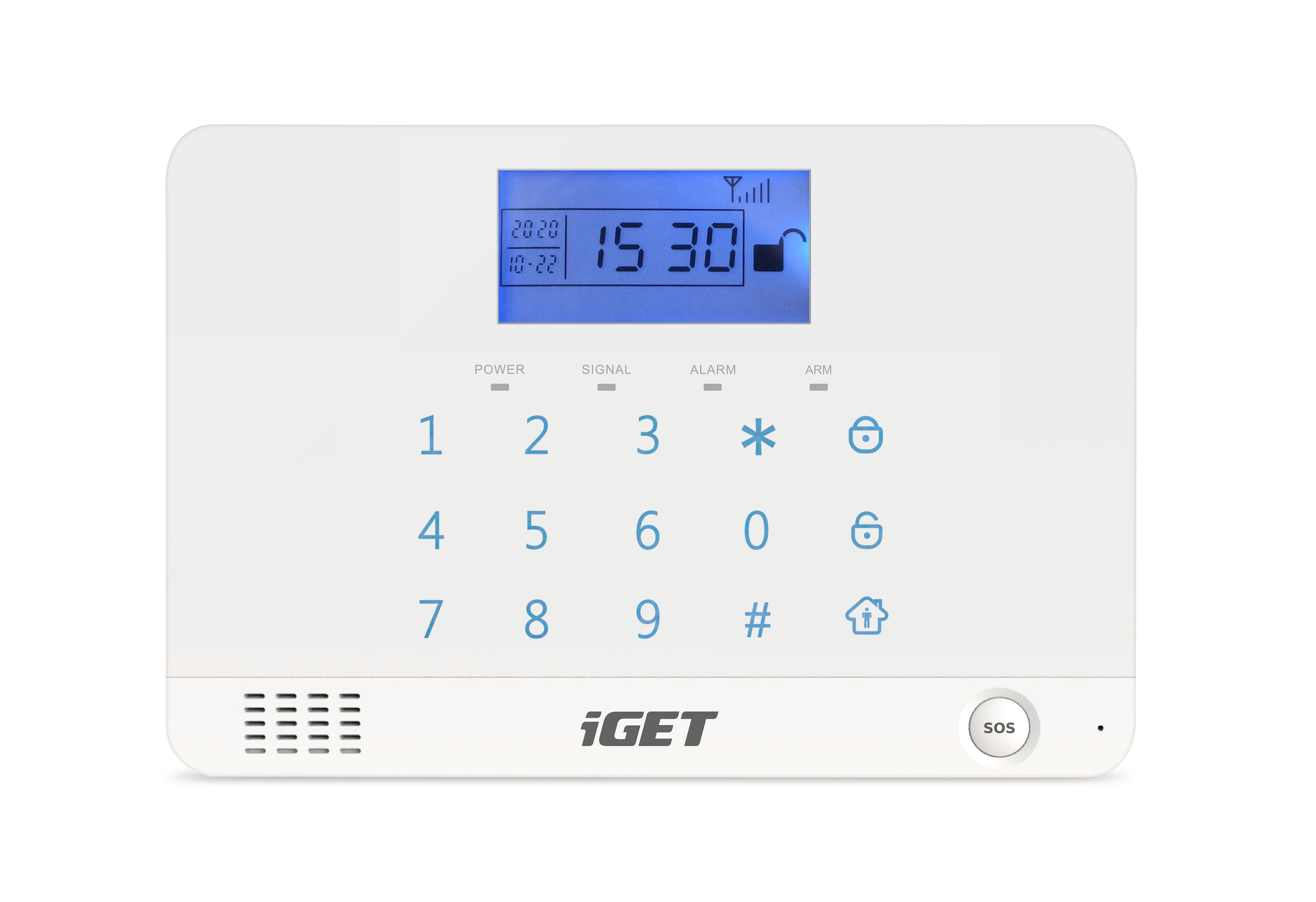 iGET SECURITY M3B - bezdrôtový GSM alarm CZ, zasiela SMS/ telefonuje, záložná batéria 8 hod, aplikácia CZ 