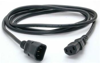 PremiumCord Predlžovací kábel - sieť 230V, IEC 320 C13 - C14, 2 m