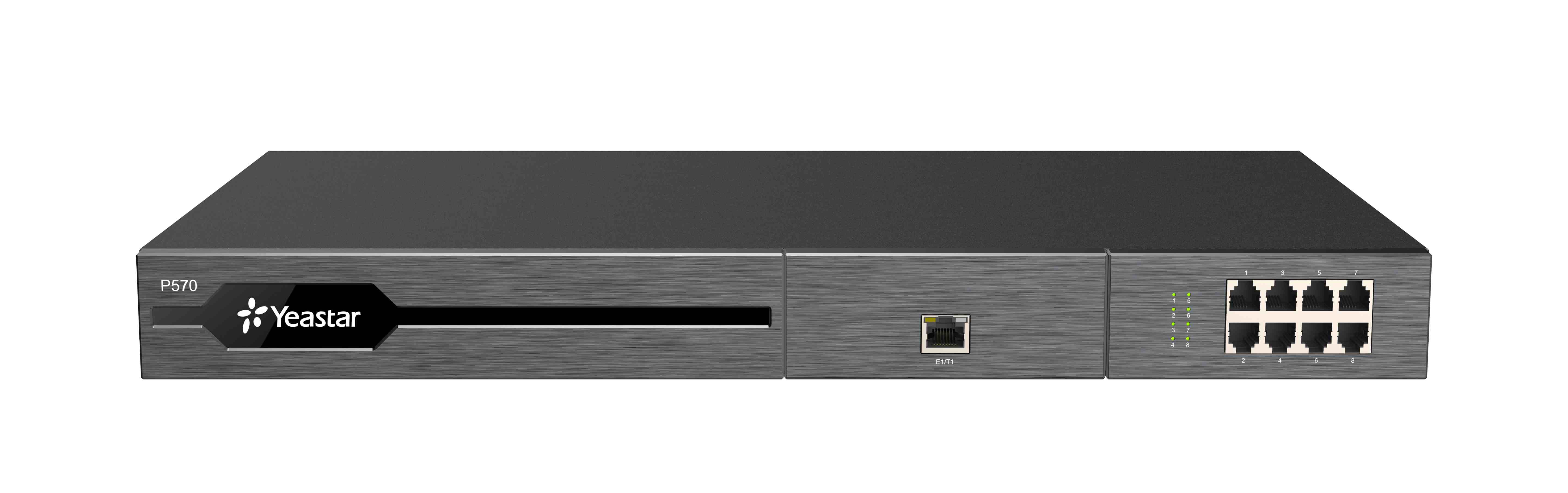 Yeastar P570 IP PBX, až 16 portov, 300/ 400/ 500 užívateľov, 60/ 90/ 120 súbežných hovorov, rack, integrov