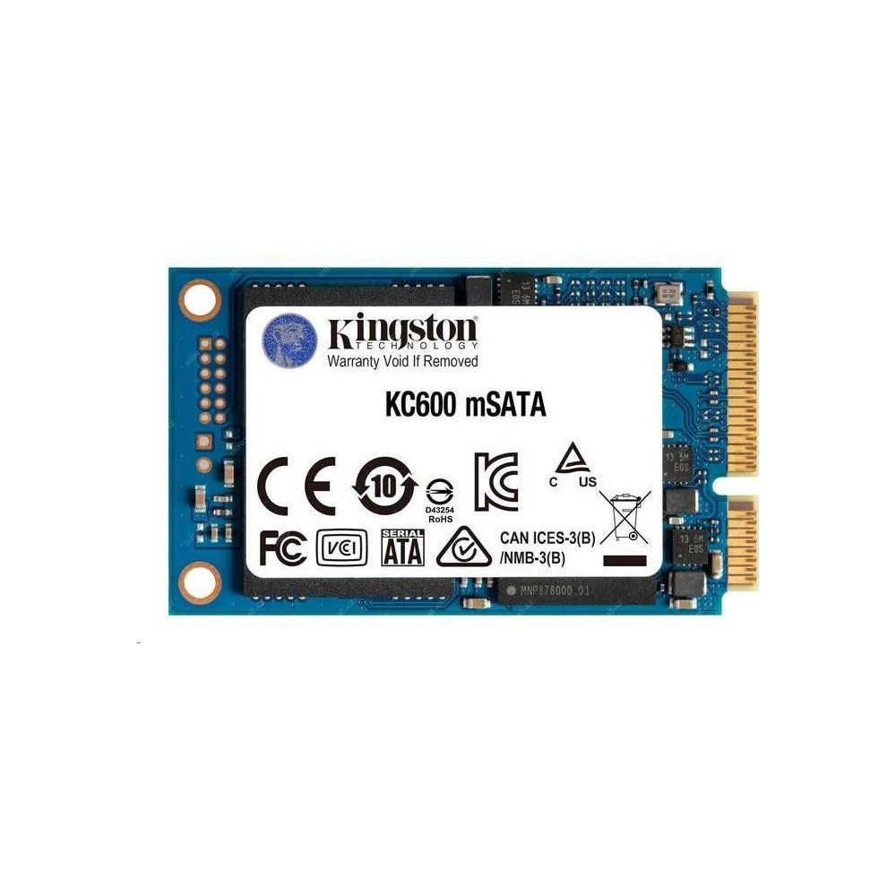 Kingston KC600/ 256GB/ SSD/ mSATA/ 5R
