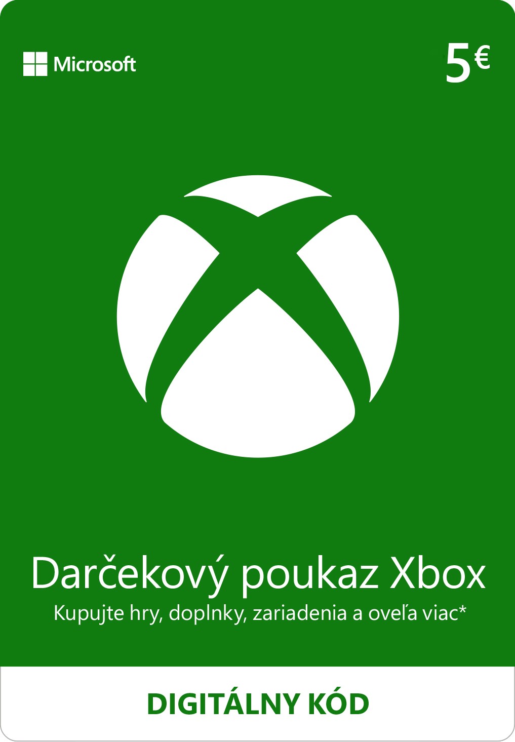 ESD XBOX - Dárková karta Xbox 5 EUR