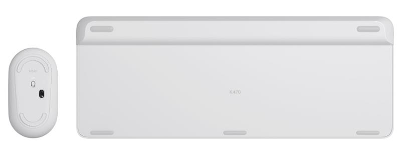 PROMO set Logitech slim Wireless MK470 - white, US 