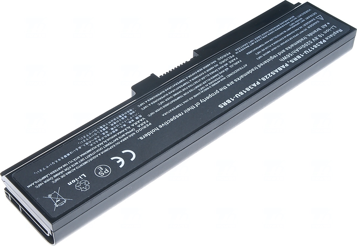 Batéria T6 Power Toshiba Satellite L730, L735, L740, L745, L750, L755, L775, 5200mAh, 56Wh, 6cell 