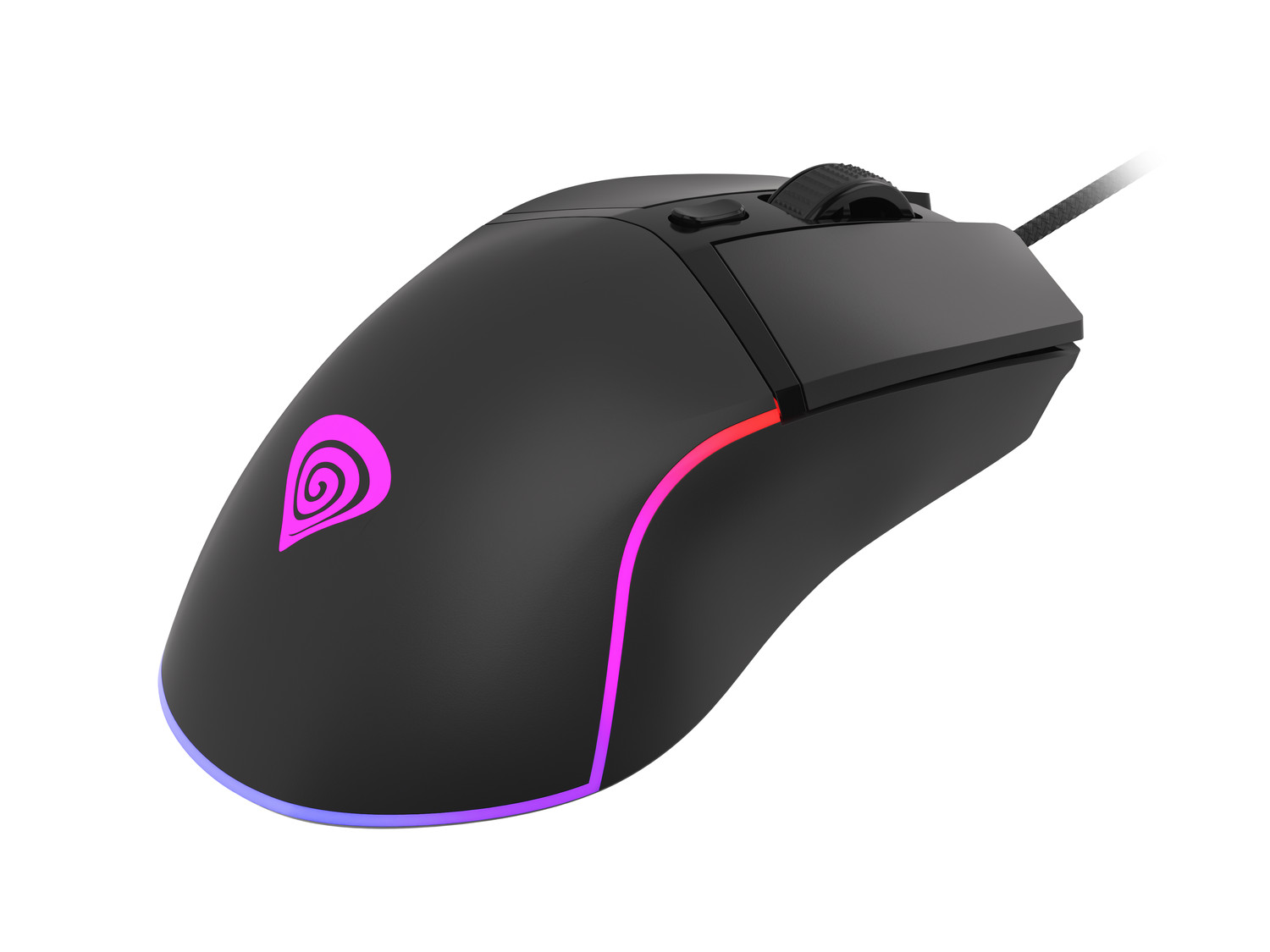 Genesis herná optická myš KRYPTON 220/ RGB/ 6400 DPI/ Herná/ Optická/ 6 000 DPI/ Drôtová USB/ Čierna 