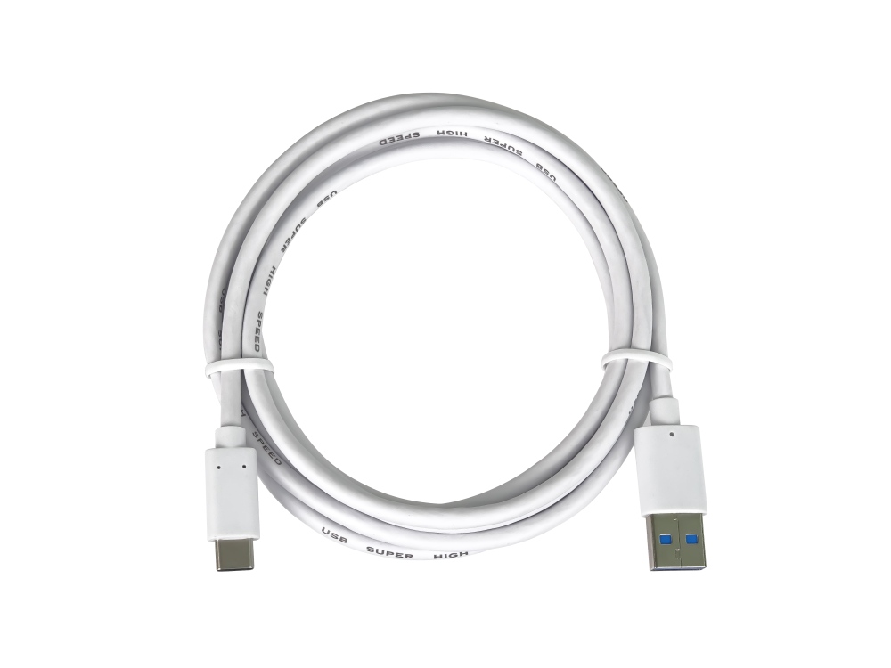 PremiumCord kábel USB-C - USB 3.0 A (USB 3.2 generation 2, 3A, 10Gbit/ s) 2m biela 