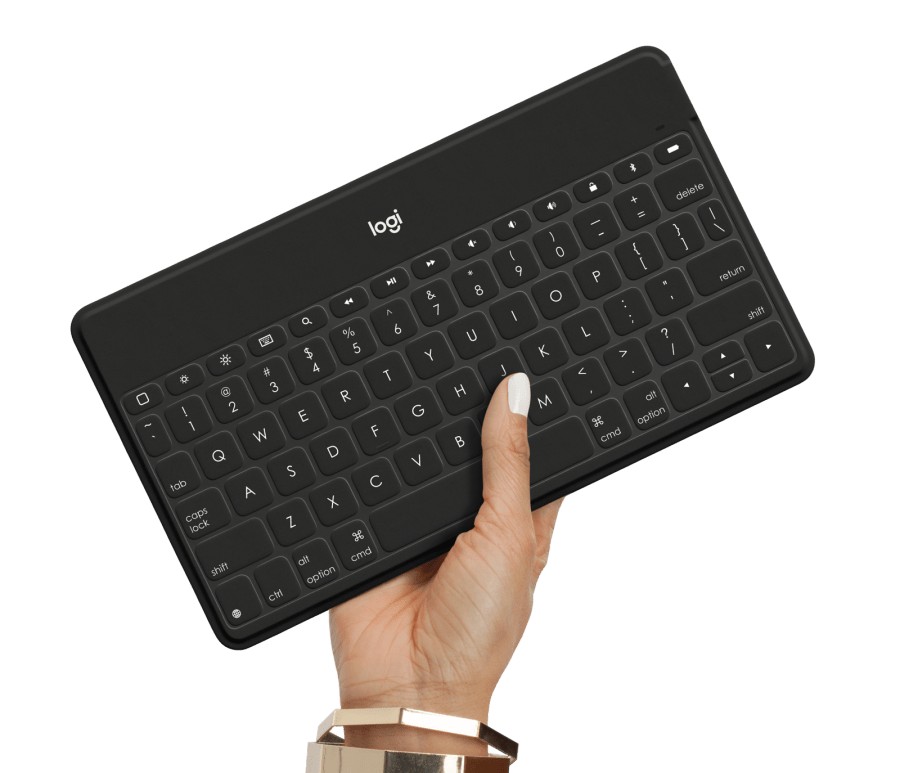 Logitech KEYS TO GO/ Bezdrôtová Bluetooth/ UK layout/ Čierna 