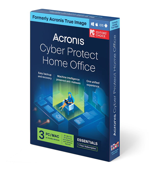 Acronis True Image Essentials Subscription 3 Computers - 1 year subscription ESD