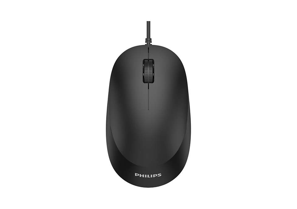 Philips SPK7207B/ Kancelárska/ Optická/ 1 600 DPI/ Drôtová USB/ Čierna 