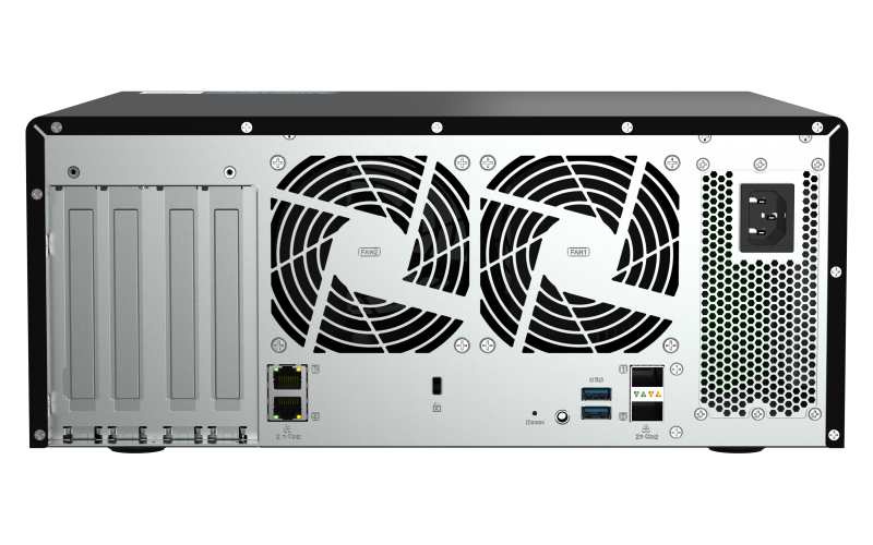 QNAP TS-h1290FX-7232P-64G (AMD EPYC, 64GB ECC RAM, 12x 2, 5" U.2, 2x M.2 NVMe, 2x 2, 5GbE, 2x 25GbE) 