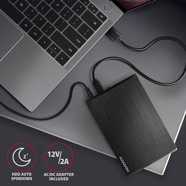 AXAGON EE35-XA3, USB 3.2 Gen 1 - SATA, 3.5" externý ALINE box 
