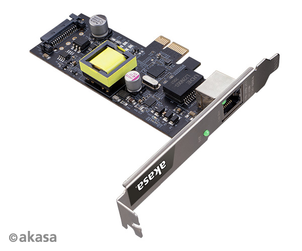 AKASA 2.5 Gigabit PCIe sieťová karta s PoE 