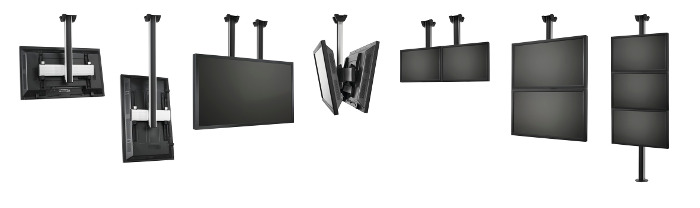 Vogel´s vodor. úchyt Connect-it PFB 3409B, 915mm, čierny 