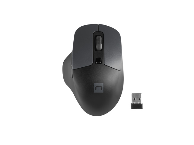 Natec optická myš BLACKBIRD 2/ 1600 DPI/ Kancelárska/ Optická/ 1 600 DPI/ Bezdrôtová USB/ Čierna