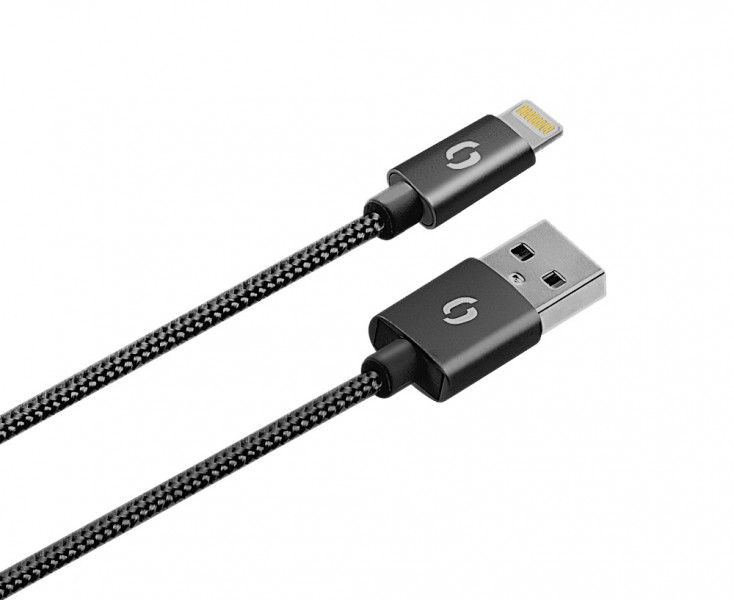 ALIGATOR 3.4A, 2xUSB, smart IC, čierna, USB kábel pre iPhone / iPad 