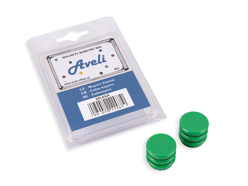 Set magnetov AVELI, zelená farba 