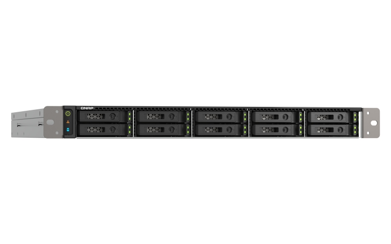 QNAP TS-h1090FU-7302P-128G (AMD EPYC, 128GB ECC RAM, 10x 2, 5" U.2/ SATA, 2x PCIe, 2x 2, 5GbE, 2x25GbE) 