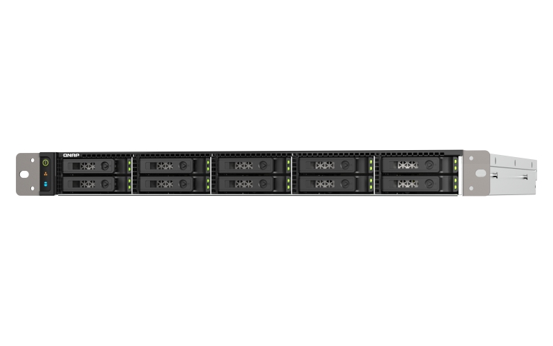QNAP TS-h1090FU-7302P-128G (AMD EPYC, 128GB ECC RAM, 10x 2, 5" U.2/ SATA, 2x PCIe, 2x 2, 5GbE, 2x25GbE) 