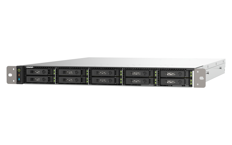 QNAP TS-h1090FU-7302P-128G (AMD EPYC, 128GB ECC RAM, 10x 2, 5" U.2/ SATA, 2x PCIe, 2x 2, 5GbE, 2x25GbE) 
