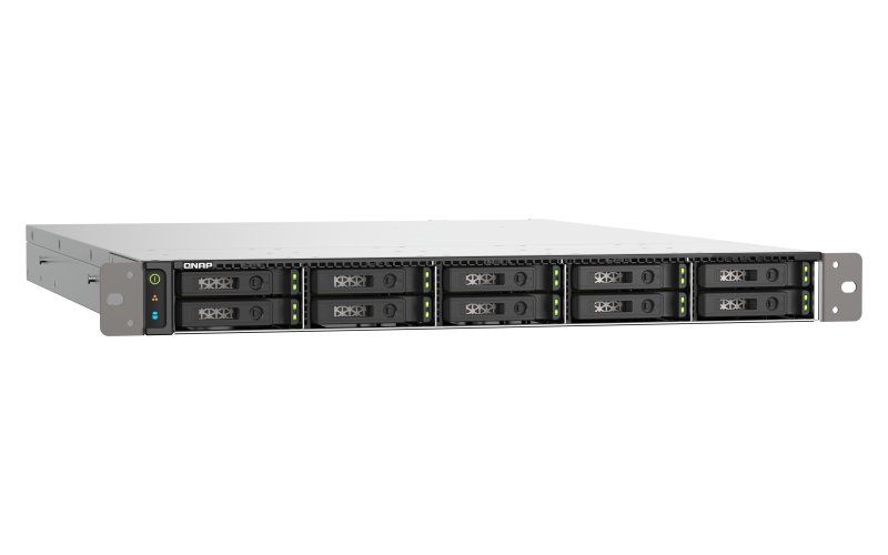 QNAP TS-h1090FU-7232P-64G (AMD EPYC, 64GB ECC RAM, 10x 2, 5" U.2/ SATA, 2x PCIe, 2x 2, 5GbE, 2x 25GbE) 
